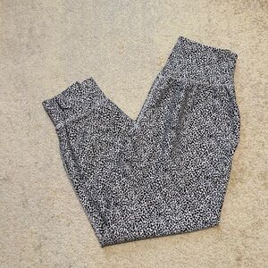 Blue/White Spotted Print Legging/Joggers